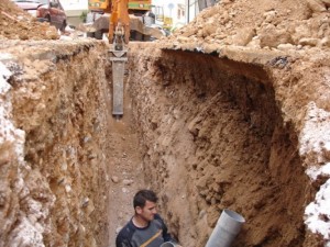 έργα αποχέτευσης