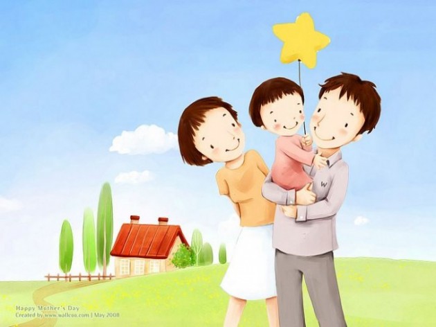 Lovely_illustration_of_Happy_family_in_field_2_wallcoo.com_-630x472